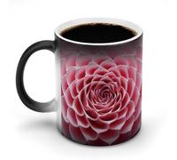 DDTKLSNV Close-Up of Flowers Tazza da caffè in ceramica da 325 ml sensibile al calore, tazza da caffè magica che cambia colore, tazza da tè per donne e uomini