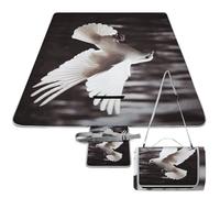 DDTKLSNV Coperta da picnic, impermeabile, pieghevole, leggera, portatile, con colomba volante, coperta da spiaggia, per parco, viaggi, campeggio, picnic, accessorio per adulti (152 x 152 cm)