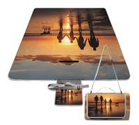DDTKLSNV Coperta da picnic, impermeabile, pieghevole, leggera, portatile, per la famiglia, per passeggiare insieme, spiaggia, per parco, viaggi, campeggio, picnic, accessorio per adulti (152 x 152 cm)