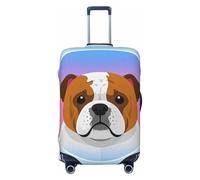 DDTKLSNV Coperture per bagagli da viaggio per valigie, carino animale domestico bulldog modello cane modello elastico valigia protezione lavabile antigraffio valigia copertura bagagli protezione per