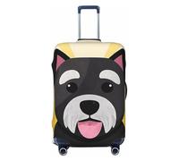 DDTKLSNV Coperture per bagagli da viaggio per valigie, carino animale domestico Schnauzer modello cane schnauzer elastico protezione per valigia lavabile antigraffio valigia copertura bagagli