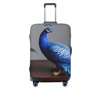 DDTKLSNV Coperture per bagagli da viaggio per valigie, cinese Celadon Pavone elastico Valigie Protector Lavabile Anti-Graffio Valigia Bagaglio Copertura per bagagli Protezione per bagagli 45-81