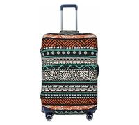 DDTKLSNV Coperture per bagagli da viaggio per valigie, etniche tartarughe a righe, protezione elastica per valigie, lavabile, antigraffio, copertura per bagagli adatta per bagagli da 45-81 cm, Nero