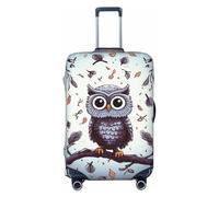 DDTKLSNV Coperture per bagagli da viaggio per valigie, gufo albero rami elastico valigia protezione lavabile antigraffio valigia copertura bagagli protezione per bagagli adatto per bagagli 45-81 cm