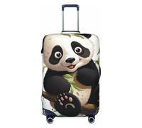 DDTKLSNV Coperture per bagagli da viaggio per valigie, motivo panda sul ramo dell'albero, protezione elastica per valigia, lavabile, antigraffio, adatta per bagagli da 45-81 cm, Nero , L