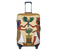 DDTKLSNV Coperture per bagagli da viaggio per valigie, sacrifici egiziani, protezione elastica per valigia, lavabile, antigraffio, per valigie da 45-81 cm, Nero , M