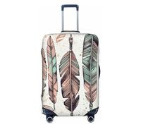 DDTKLSNV Copribagagli da viaggio per valigie, Arrow Feather Dream elastico per valigia, lavabile, antigraffio, copertura per bagagli adatta per bagagli da 45-81 cm, Nero , M