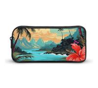 DDTKLSNV Hello Hawaii Astuccio portapenne grande capacità carino astuccio per trucchi borsa per cosmetici per donne e uomini