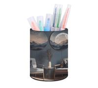 DDTKLSNV La luce brilla nella stanza portapenne portapenne PU portapenne portapenne porta pennelli da trucco organizer per penne da scrivania impermeabile per accessori da scrivania per ufficio