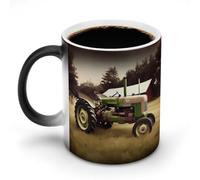 DDTKLSNV Old Tractor Photo Farm Tazza da caffè in ceramica 325 ml sensibile al calore magica tazza da caffè cambia colore tazza da caffè tazza da tè per donne uomini