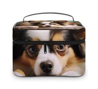 DDTKLSNV Papillon - Trousse per trucchi sdraiata sulla pancia, portatile, da viaggio, con cerniera, organizer per trucchi e articoli da toeletta per donne e donne