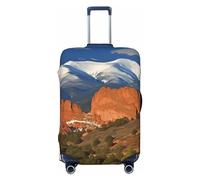 DDTKLSNV Pikes Peak Colorado - Coperture per bagagli da viaggio, elastiche, lavabili, antigraffio, adatte per bagagli da 45-81 cm, Nero , L