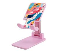 DDTKLSNV Supporto pieghevole per telefono cellulare ad angolo regolabile in altezza Supporto per telefono da tavolo portatile semplice forme naturali Supporto per cellulare compatibile con tutti gli
