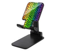 DDTKLSNV Supporto pieghevole per telefono cellulare ad angolo regolabile in altezza Supporto per telefono da tavolo portatile Gay Pride Rainbow Pattern Cradle per cellulare compatibile con tutti gli