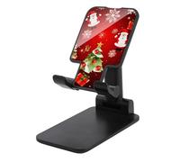 DDTKLSNV Supporto pieghevole per telefono cellulare ad angolo regolabile in altezza Supporto per telefono da tavolo Portatile Merry Christmas Culla per cellulare compatibile con tutti gli smartphone