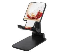 DDTKLSNV Supporto pieghevole per telefono cellulare ad angolo regolabile in altezza Supporto per telefono da tavolo portatile Slitta per cellulare compatibile con tutti gli smartphone stile nero