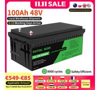 Ddtouboss 48v Batteria al litio 100Ah Corrente di scarica di picco 500A con BMS intelligente Utilizzo per inverter PV RV