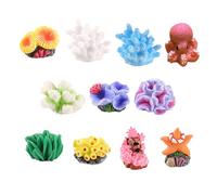 Ddujbtp 11Pcs Resine Decorative Coralli Alghe Figure Miniature Ornamenti Per Acquari E Acquari Accessori Regalo Casa Acquari Artigianato