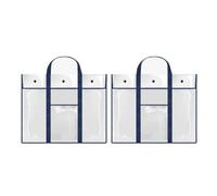 Ddujbtp 2 pratiche borse portaoggetti per poster per artisti e insegnanti, grandi custodie per opere d'arte, Blu, Organizer per borse