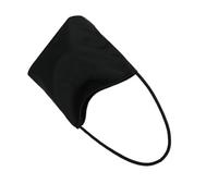 Ddujbtp Borsa a tracolla in nylon casual alla moda per le donne semplice tinta unita ricamo lettere ascelle borsa a secchiello borsa ascella, Nero , Organizer per borse