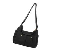 Ddujbtp Borsa messenger in tela, stile retrò, borsa a tracolla, borsa a tracolla, borsa a tracolla, borsa a tracolla per lavoro, viaggi, scuola, unisex, Nero , Organizer per borse