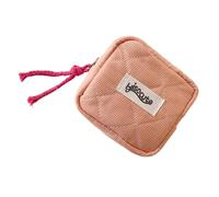 Ddujbtp Borsa per il trucco per borsa, borsa per cosmetici con cerniera, portamonete da viaggio, borsa per tovaglioli sanitari, organizer per trucchi, Arancione, Organizer per borse