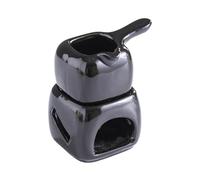 Ddujbtp Bruciatori a olio per aromaterapie facili da usare per fonduta e burro con costruzioni in ceramica pentola bianca per fonduta