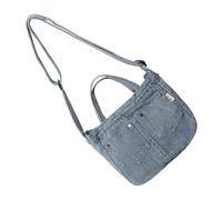 Ddujbtp Elegante borsa a tracolla in jeans lavati casual con tracolla regolabile per l'uso quotidiano e gite eleganti, Azzurro, Organizer per borse