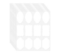 Ddujbtp Etichette adesive in carta adesiva, 120 pezzi, etichette per scatole di immagazzinaggio per barattoli e etichette artigianali fatte in casa