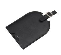 Ddujbtp Etichette per bagagli in PU con etichette a scorrimento Accessori da viaggio per protezione sicura e privata delle informazioni di viaggio, Nero , Organizer per borse