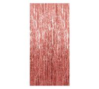 Ddujbtp Foglio di alluminio Frange Tenda Per Festivi Decorazione Del Partito Metallico Tinsel Hanging Streamer Per Compleanno Matrimonio Elegante Partito Sfondo, Champagne, Taglia unica