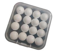 Ddujbtp Indicatori per galleggianti da pesca, forma rotonda, confezione da 16 bobber colorati per palline da pesca sul lago e sul fiume