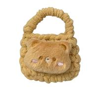 Ddujbtp Mini Capybara Portachiavi, custodia morbida pelosa per auricolari, con design a forma di orsetto, per bambini e ragazzi, Stile 06, Organizer per borse