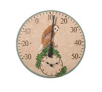 Ddujbtp Orologi da parete resistenti alle intemperie da appendere termometri digitali per giardino cucina esterna orologio e termometri interni