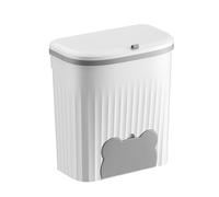 Ddujbtp Pattumiera da cucina con coperchio sotto il lavandino per rifiuti da cucina, contenitore per rifiuti da cucina