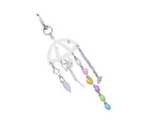 Ddujbtp Portachiavi a forma di ombrello a forma di cuore con ciondolo alla moda, elegante portachiavi estetico, accessorio per borse da donna, idea regalo, Q1892 2, Organizer per borse