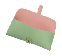 Ddujbtp Portatile PU Cuoio Utility Pouch Con Chiusura Decorativa Soluzione di Immagazzinaggio Multiuso Per Ogni Giorno Carry PU Custodia Accessorio In Pelle