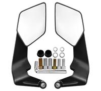 Ddujbtp Riflettore laterale per moto, design ampio campo visivo, telaio antiurto, meno installazione per tutte le bici, regolabile, vista posteriore del motociclo