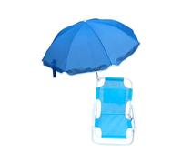 Ddujbtp Sedia a sdraio pieghevole per bambini con parasole staccabile e struttura in metallo rinforzato, per rilassarsi al mare e attività in giardino