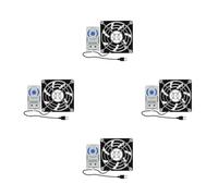 Ddujbtp USB 80mm Cabinet Fan Con 0-60℃ Controllo della Temperatura Silenzioso Raffreddamento Per Home Theater Cabinet Server Armadi Termostato Regolabile