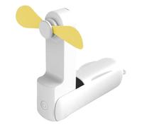 Ddujbtp Ventilatore da tavolo in miniatura USB di ricarica pieghevole portatile ventilatore portatile 3 velocità regolabili dispositivo di raffreddamento per ufficio domestico