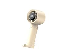 Ddujbtp Ventilatore elettrico portatile con display digitale a LED, batteria da 1200 mAh, ricaricabile tramite USB, per escursionismo, campeggio e uso quotidiano