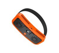 Ddujbtp Ventilatore in vita all'aperto senza foglie Funzione di illuminazione di ricarica a 4 velocità Piccola ventola di raffreddamento portatile forte campeggio dispositivo di raffreddamento per
