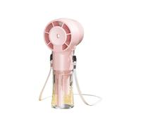 Ddujbtp Ventilatore portatile leggero Portatile Velocità Regolabile 1200mAh Batteria Misting Ventilatore da Tavolo per Pendolari Umidificatore Acqua