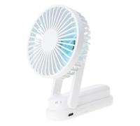 Ddujbtp Ventilatore portatile, ricaricabile, piccolo ventilatore a batteria, 46 ore, USB, pieghevole, tascabile, 3 velocità