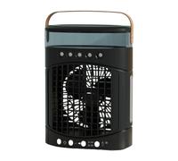 Ddujbtp Ventilatore senza lama con serbatoi di nebulizzazione e velocità regolabile portatile aria condizionata con luce notturna a 7 colori per camera da letto
