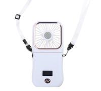 Ddujbtp Ventola di raffreddamento portatile da 3000 mAh, ventilatore portatile ricaricabile a 3 velocità con alimentazione mobile