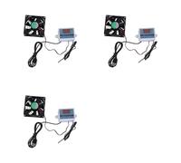 Ddujbtp Ventola di raffreddamento silenziosa alimentata tramite USB, 80 mm, con termostato regolabile, per gabbie per animali domestici, router, ventola silenziosa