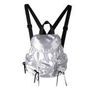 Ddujbtp Zaino casual coreano con nodi di farfalla per le donne zaino estetico zaino scuola grande capacità Daypack, Argento, Organizer per borse