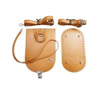 Ddujbtp Zaino Cucire Craft Set PU Borsa in Pelle Base inferiore e Coperture Cinghia Regolabile Per Crochet Borsa Fare Accessori PU Leather Bag Base inferiore, Marrone, One Size